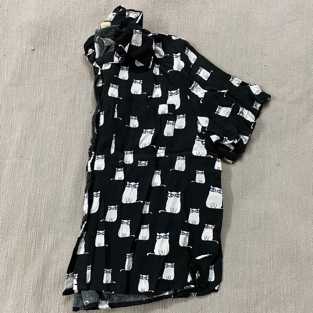 Cropped Button Down Tee - image 3